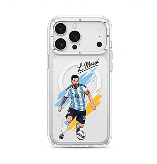 قاب لیونل مسی Lionel Messi با مگ سیف قاب ناب ghabnaab آیفون